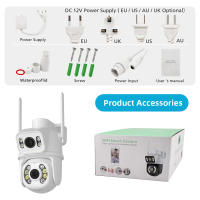 Cámara De Seguridad Exterior Inalámbrica 8MP 4K PTZ Con Doble Lente Y Pantalla Dual AI Detecta Humanos Rastreo Automático ICSee App - details 1