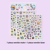 Kit De 2 Pcs De Pegatinas De Tarjeta Kawaii DIY Con Soporte De Animal De Dibujos Animados Decoración Para Cuaderno Suministros De Papelería Para Niños Mayores De 6 Años - details 2
