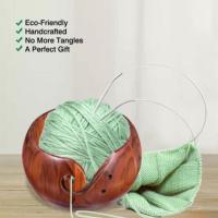 Bolsa De Almacenamiento Para Tejido En Madera Y Lana Organizador De Herramientas De Tejer Y Tejer Bolsa De Almacenamiento Para Yarn - details 2