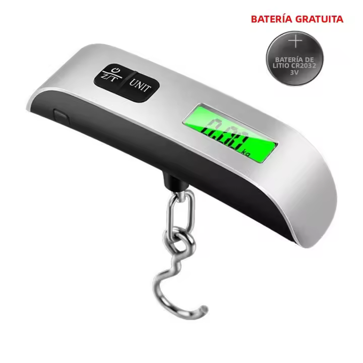Báscula Digital Portátil De 50kg Escala Electrónica With Pantalla LCD Herramienta De Pesaje Para Maletas Y Bolsos De Viaje - 1