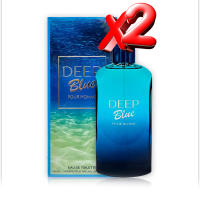 2 UNIDADES Deep Blue Eau de Toilette para hombre 100ml Montage Brands Fragancia inspirada en otros perfumes Pour Homme Colonia - details 0