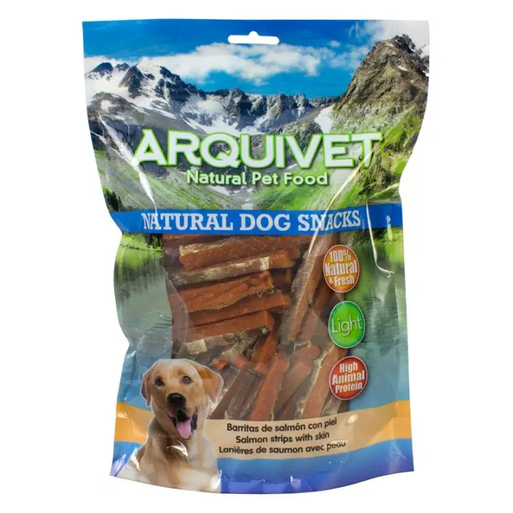 Snack para Perros Barritas De Salmon 1 Kg. Arquivet. Snack 100% natural bajo en grasa light - 1