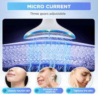 2025 Nuevo instrumento de belleza para el cuello, masajeador de microcorriente EMS para rostro y cuello, iluminación facial, instrumento de belleza para el cuidado de la piel. - details 7