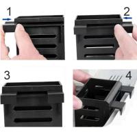 Soporte Para Plantas De Acuario En Plástico Negro Con Gancho Colgante Decoración De Aquascape Con Vaso De Plantación En Agua - details 2