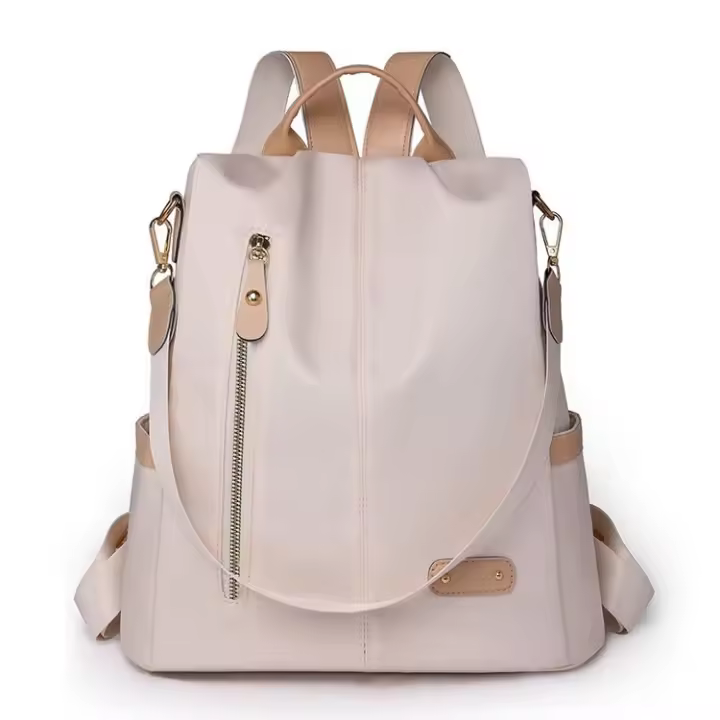 Nueva Mochila Antirrobo Para Mujer De Oxford Gran Capacidad Versátil Y Sencilla Bolso De Viaje Con Sistema De Almohadilla De Hombro - 1