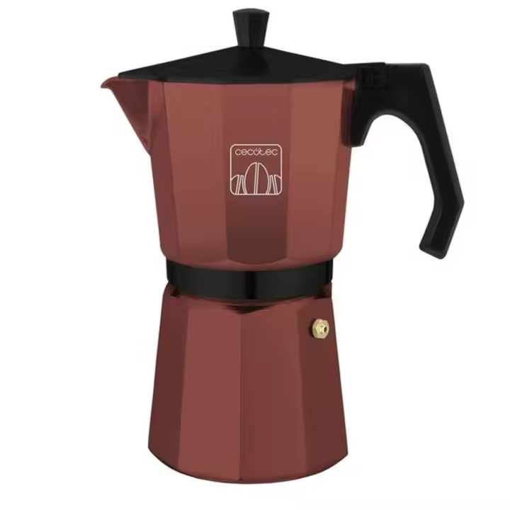 Cafetera Italiana Cecotec Cumbia Mokclassic 1200 Garnet de aluminio para 12 tazas, color granate - 1