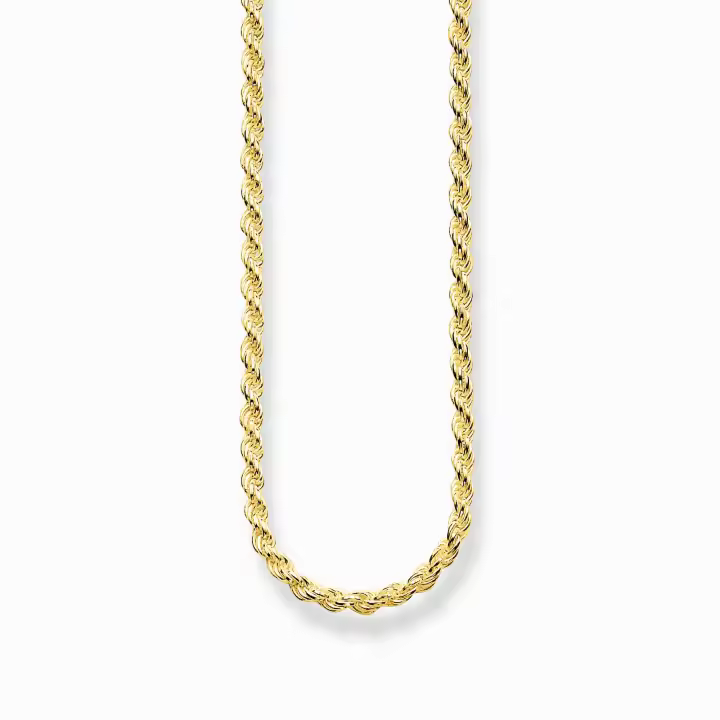 Thomas Sabo Cadena Mujer cordel plata de ley 925 chapado en oro KE1348-413-12-L50 - 1