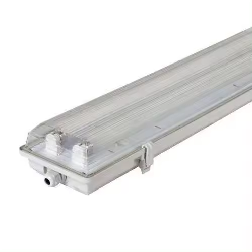 CABLEPELADO Pantalla Estanca LED | Luminaria Techo | Conexión Lateral | IP65 | Apto Para 2 Tubos T8 de 120 cm | No Incluye Tubos | Clase de Eficiencia Energética A - 1