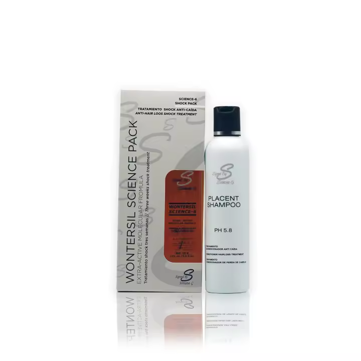Simone G. Wontersil Science Pack Tratamiento Shock Anti-Caída (champú 200 ml. + loción 125 ml.) - 1