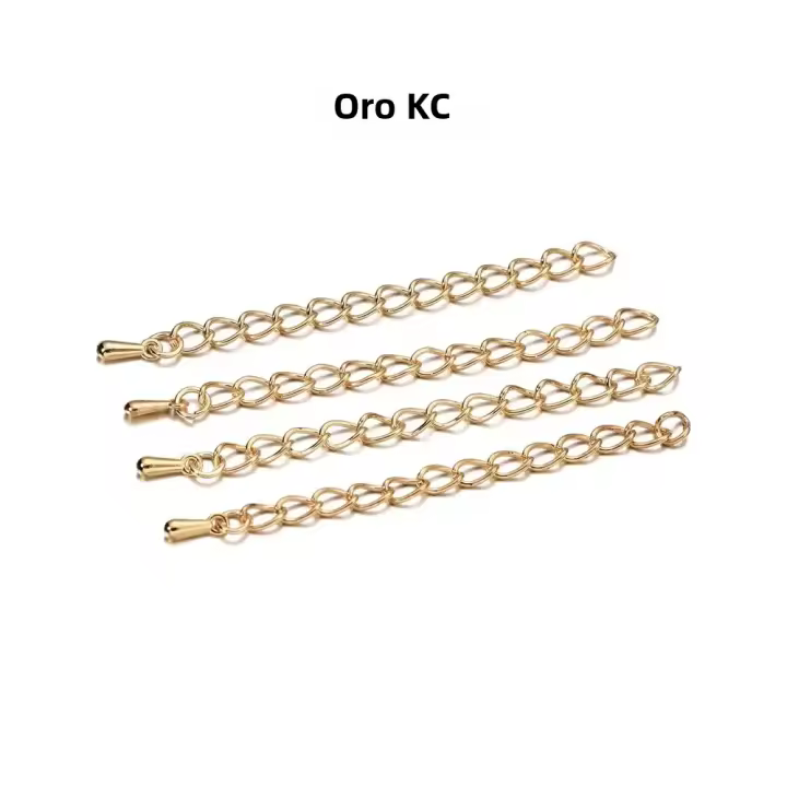 20pcs Conectores De Cadena De Extensión Para Joyería DIY Tones 50mm 70mm Accesorios Para Pulseras Y Collares Findings Metálicos De Aleación De Zinc - 1