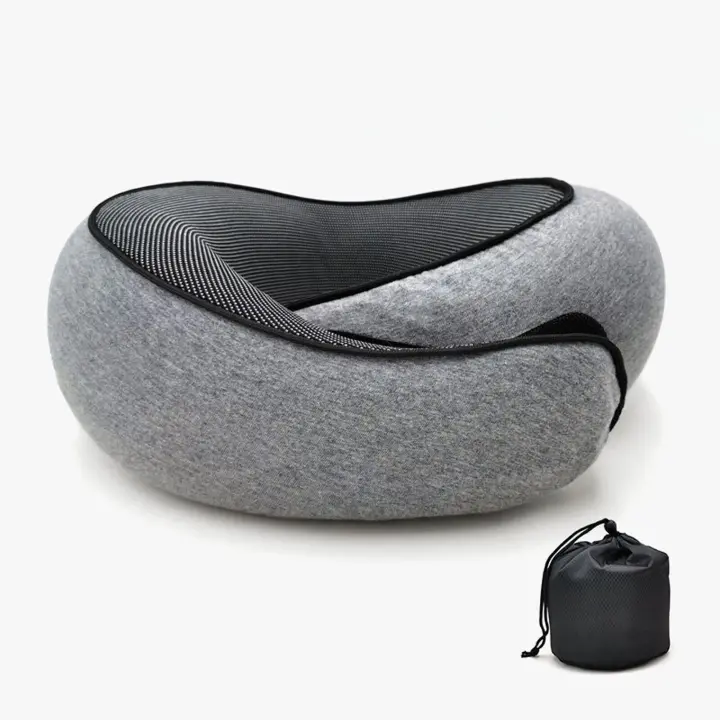 Almohada de viaje Almohada de cuello de avión Almohada de espuma de memoria Almohada lavable - 1