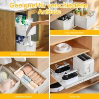 Organizador de canasta de Armario extensible para Cocina, Cajón telescopo, Armario de Cocina, Cajón extraible, estante para especias, 31,5 cm x 21,5 cm x 9 cm - details 3