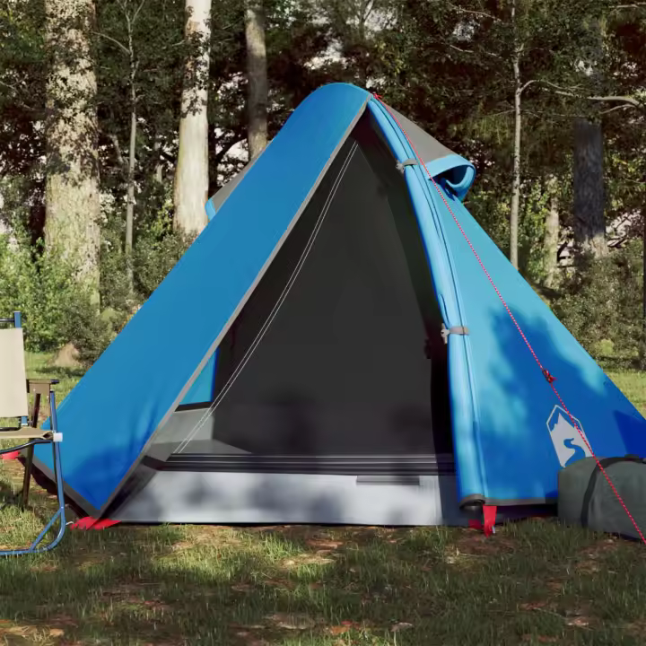 vidaXL Tienda de campaña iglú para 2 personas impermeable azul - 1