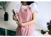 Delantal De Cocina De Algodón Y Lino Nórdico Mermaid Fairy Para Mujer Con Estampado De Flor Adecuado Para Peluquería Y Tienda De Ropa - details 0