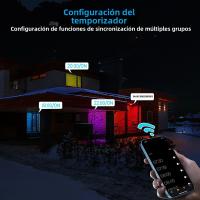 Luz De Tubo Inteligente Bluetooth Graffiti RGB Con Control APP Iluminación Interior De Techo Ajustable 85-265v LED Downlights - details 11