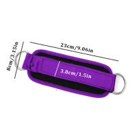 Tirantes De Rodilla Ajustables De Neopreno Con Dobles Anillos Para Entrenamiento De Piernas Y Seguridad En El Gimnasio Soporte De Tobillo Con Cubresaldas Padded Para Deportes Y Abductores - details 3