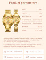 Reloj De Pulsera De Moda Para Mujeres Y Hombres Marca Japonesa Casual Reloj De Cuarzo Impermeable Acero Inoxidable Dorado - details 8