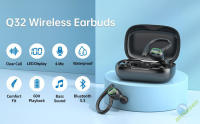 Auriculares Bluetooth Inalámbricos 5.3 Sports Con Micrófono Reducción De Ruido TWS Estéreo Alta Fidelidad Toques Sensibles Para Correr Y Estudiar Negro - details 1