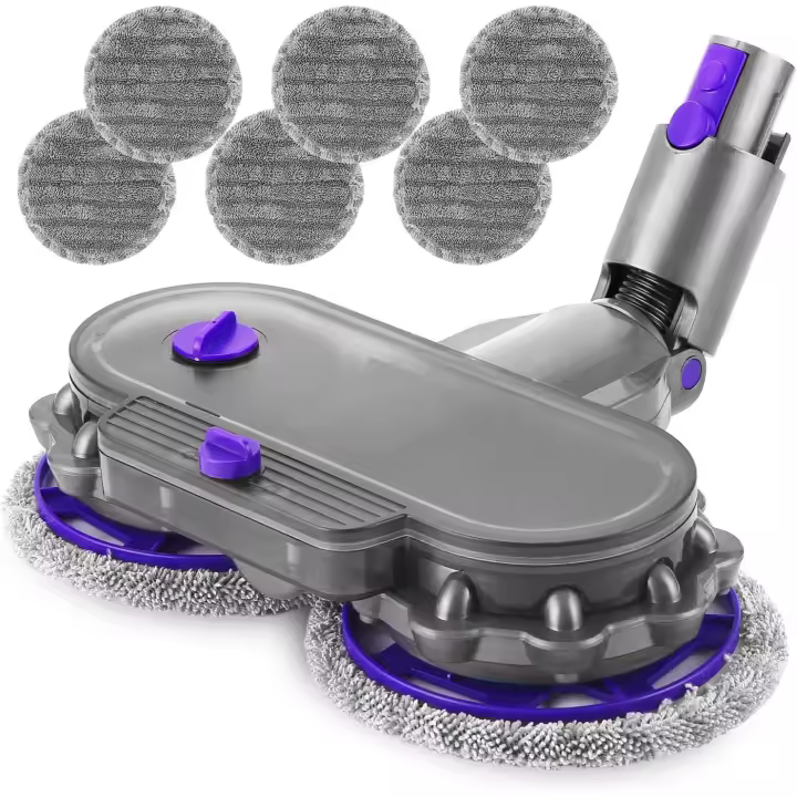 Cabezal de limpieza para aspiradora eléctrica (para Dyson V7/V8/V10/V11/V15) con 6 mopas lavables y depósito de agua - 1
