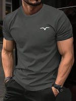 Camiseta De Algodón Para Hombre Seagull Marca De Lujo Moda Casual De Manga Corta Estilo Clásico Streetwear Disponible En Tallas S-4XL - details 2