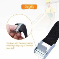 Cinta De Tensión Para Equipaje De Coche 1pc 2x40cm Cuerda De Atado De Carga Rígida Para Equipaje Pesado Con Hebilla De Rayo - details 3
