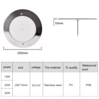 Luz Submarina RGB 12V IP68 LED Para Piscina Control Remoto Por App 18W 25W 35W Decoración De Fiesta De Piscina Farol De Fuente - details 6