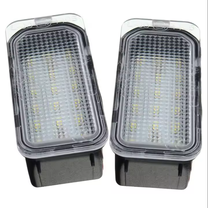 2pcs Luz De Placa De Matrícula LED 12V 18 Leds Blanco Lámpara De Señal Para Ford FOCUS MK II FIESTA MK VII MONDEO Sin Errores - 1