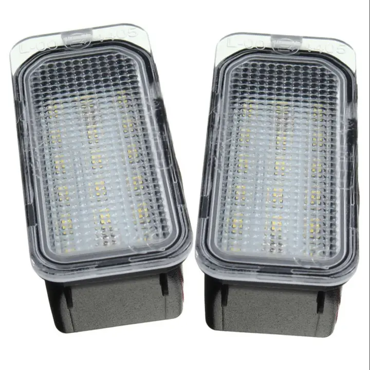 2pcs Luz De Placa De Matrícula LED 12V 18 Leds Blanco Lámpara De Señal Para Ford FOCUS MK II FIESTA MK VII MONDEO Sin Errores - 1