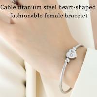 Pulsera with cable de Maple inoxidable 316L, inicial pulsera, Letra A para Mujer, niña, color Plisado, with Inicial de Nombre - details 2