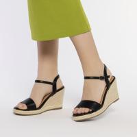 GIOSEPPO 71700 NEGRO Sandalias plataforma mujer 35772 25V SANDALIA CUÑA YUTE NEGRO - details 3