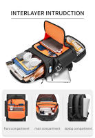 Mochila De Viaje Para Hombres 50L Gran Capacidad Bolsa De Senderismo Impermeable Con Compartimento Para Portátil De 16 Pulgadas Y Bolsa Para Zapatos - details 3