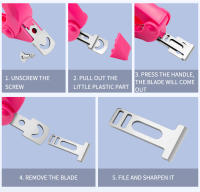 Tijeras De Uñas En Forma De U Acrílico Cortador De Borde De Uña Con Medidor Herramientas De Manicura Precise Cutting Para Uñas Artificiales - details 9