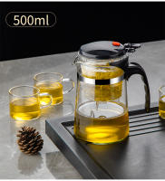 HMLOVE Tetera De Vidrio Resistente Al Calor Para Puer Kettle Infusor De Té Con Filtro De Borosilicato Alto 801-900ml Gung Fu Teawear Chino Flor Pot - details 11
