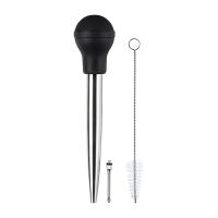 1Pc Herramienta De Barbacoa De Acero Inoxidable Con Pimienta De Aves De Azúcar Tubo De Succión De Aceite De Silicona Para Pato Asado - details 0
