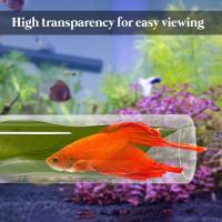 1pc Tubo De Acrílico Para Acuario Pez Betta Pequeño Tunnel/Hollow Diseño Para Mejor Observación De Pez Betta Decoraciones Para Tanque De Pez Betta - details 3