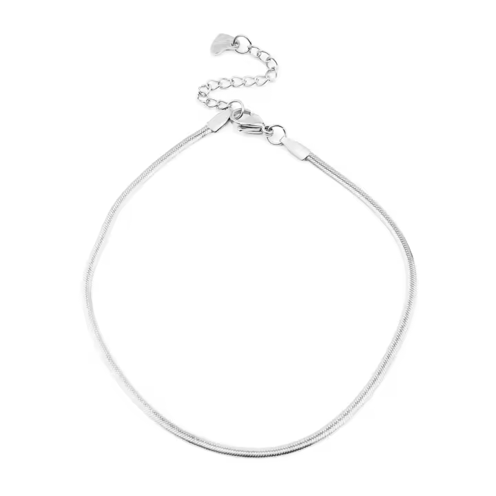Pulsera De Tobillo Clásica En Acero Inoxidable Para Mujer Joyería De Playa De Moda Regalo 1 Pieza Longitud 23cm Disponible En Oro Y Plata - 1