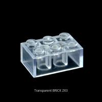 Pequeñas Partículas De Bloques De Construcción Transparentes 1x2 2x3 2x4 1x1 MOC Piezas Juguetes Para Niños Edad Recomendada 6-12 Años - details 6