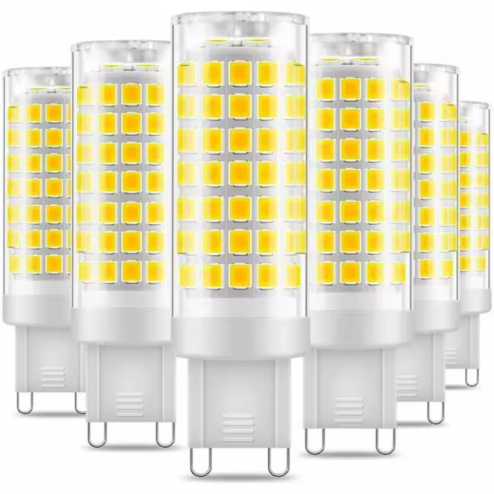 Bombilla LED G9, Paquete 6, Ahorro Energía 7W, Blanco Frío - 1