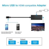 Adaptador Cable Micro USB a HDMI 1080P Compatible Con Android Para Samsung HTC LG Conector Micro USB 2.0 MHL Para Computadora - details 1
