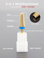 Broca De Uñas De Taladro De 5 En 1 En Acero De Tungsteno Carburo Para Eliminar Esmalte De Uñas Gel UV Accesorio De Millado - details 2