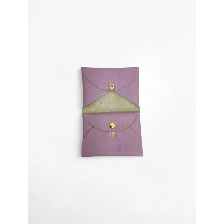 Cartera pequeña,Monedero,Tarjetero de cuero ,billetera elegante Para Mujer,Cuero Granulado ,Piel auténtico-,Ligera y Práctica,Varios Colores,regalo para mujer,hecho en Italia - 1