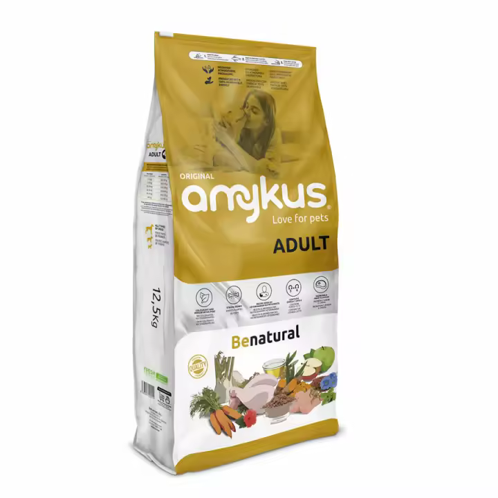 Amykus Original Adult - Pienso para Perros Adultos - Alimento Seco con Pollo y Arroz, Alimentación Completa y Equilibrada, Comida para Perros. - 1