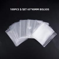 100Pcs Fundas De Tarjeta Transparentes 65x90 Para Juegos De Cartas Y Protección De ID Fundas De Película Para Colección - details 0