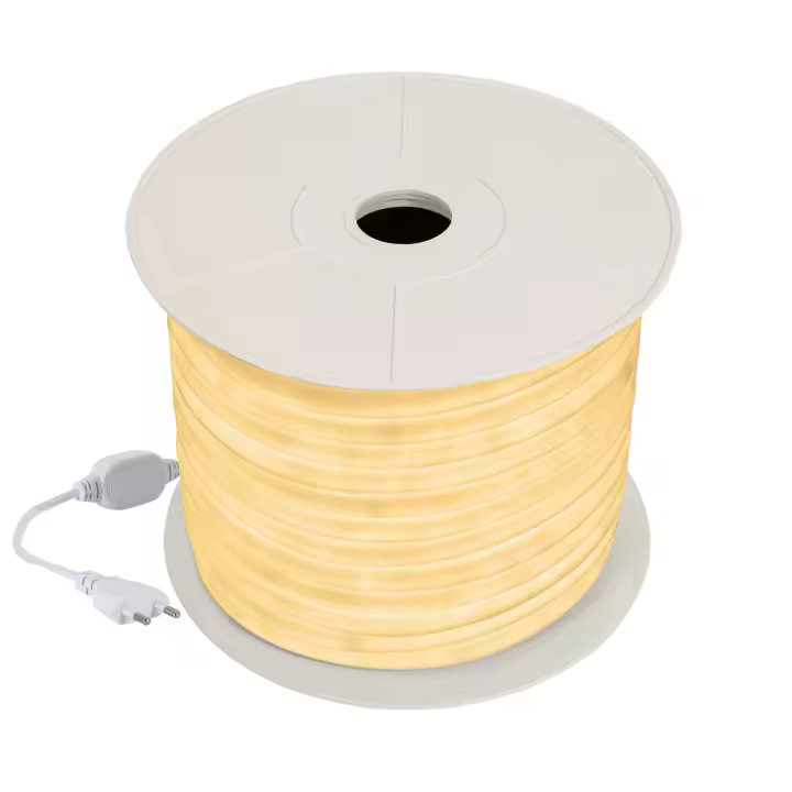 Ledkia Tira LED Neón Regulable 220V BOBINA 50m Blanco Neutro Circular 360 9W/m Corte 100cm IP67 Blanco Neutro - 1