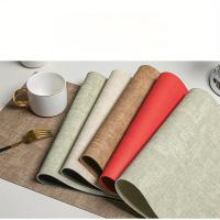 Mantel Individual De Cuero Sintético Doble Cara Estilo Nórdico Resistente Al Calor Y a La Humedad Para Casa Y Restaurante Tamaño 43x30CM - details 11