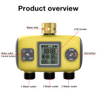 Timer De Riego Automático Para Jardín Con 1/2/3 Salidas Sistema De Rociado Para Grifo Y Tubo Programador De Horario Para Exterior - details 2