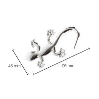 10pcs Pegatinas 3D Geckos Lagartos Impermeables Reflectantes Para Coche Motocicleta Accesorios De Estilo De Coche Adhesivos De Animal Metálicos - details 0