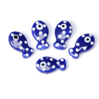 10pcs Cuentas De Cerámica En Forma De Pez Para Fabricación De Joyas Pulseras Y Collares Accesorios De Encanto Coloridos - details 5