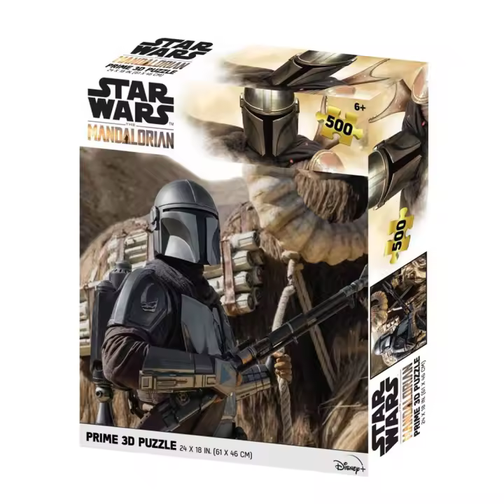 Puzle lenticular prime 3d 500 piezas the mandalorian el mandaloriano 500 piezas - 1