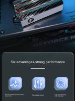 GPUHOLD Disipador De Calor Para SSD M.2 Con Pantalla De Temperatura Doble Tubo De Cobre NVME/NGFF 2280 Radiador Para Disco Duro SSD Sólido - details 8